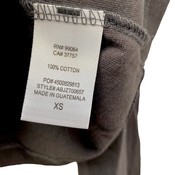 NEW Billabong Graphic Tee XS Oversized Brown Long Sleeve Cropped Womens Top - Picture 7 of 8